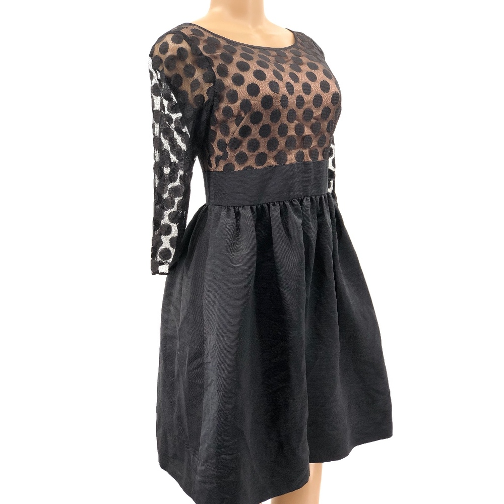 Eliza J Polka Dot Fit & Flare Cocktail Dress - Picture 3 of 8